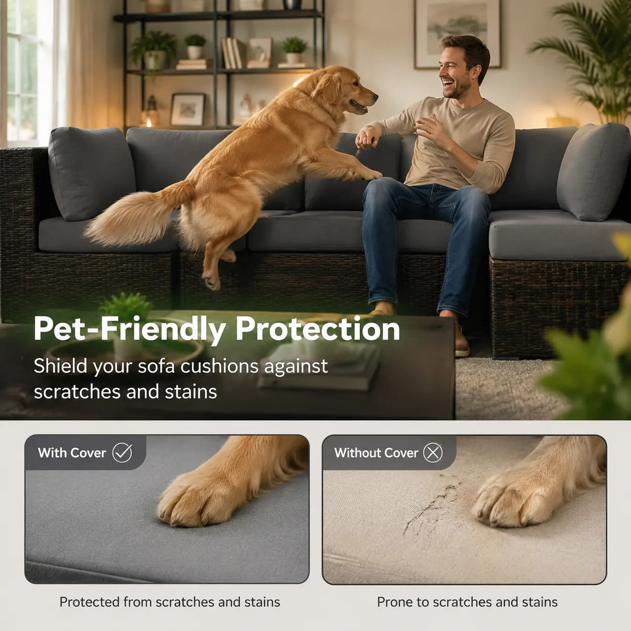 🪑 Stretch Sofa Cushion Covers🔥