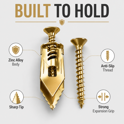 🔥 50% OFF 80-Set Self-Drilling Wall Anchor Pack 🛠️ More Projects, Better Value