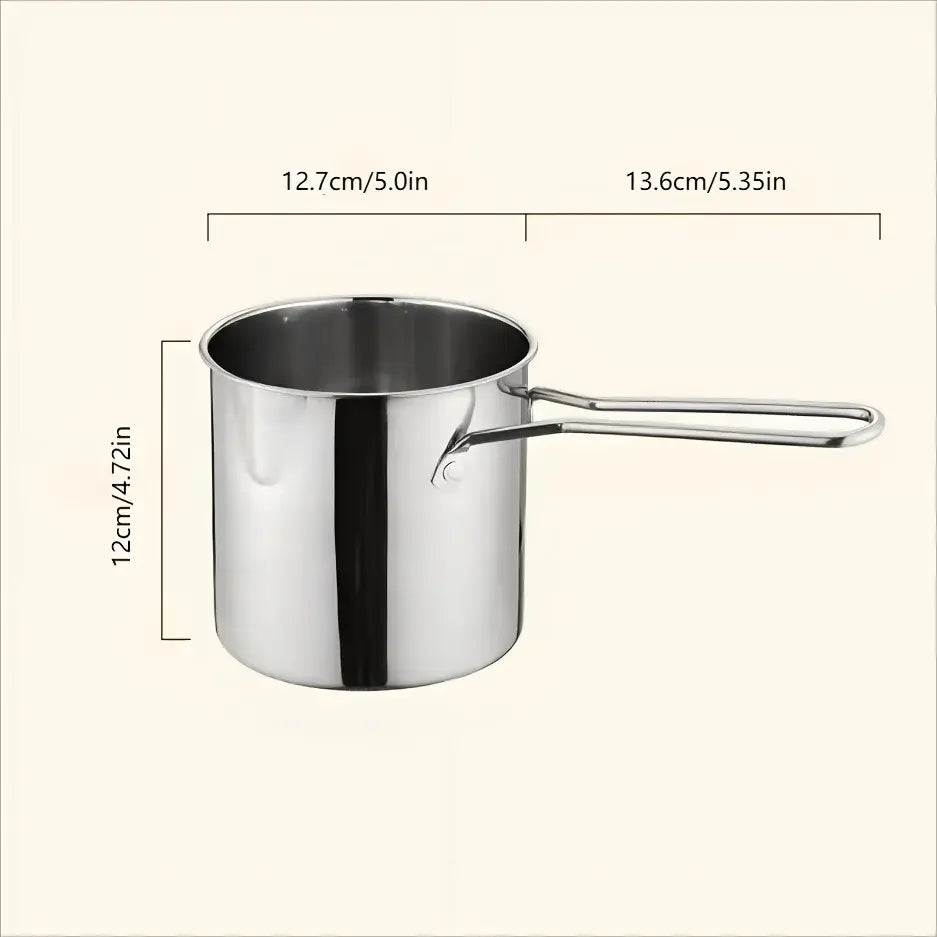 🍗 Mini Stainless Steel Deep Fryer Set With Basket|Create Your Favorite Fried Foods At Home! 🍟